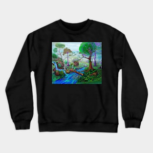 Landscape Forest Digital Art Painting Crewneck Sweatshirt